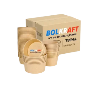 Bol kraft brun 750 ml