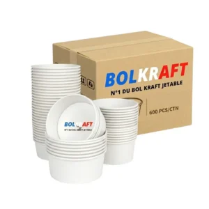 Bol kraft blanc 750 ml