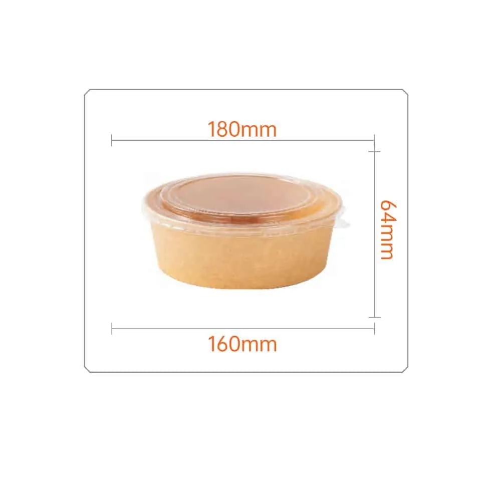 Bol kraft brun 1300 ml (M) — palette 6000